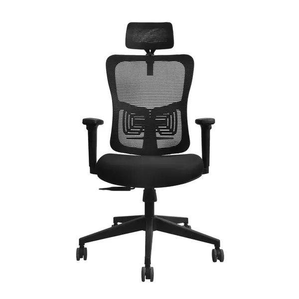 Black_Nylon_Frame_Mesh_Back_Fabric_Seat_Chrome_Base_High-Back_Ergonomic_Chair