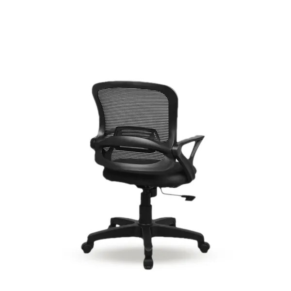 Black_Nylon_Frame_Mesh_Back_Fabric_Seat_Chrome_Base_Ergonomic_Office_Chair
