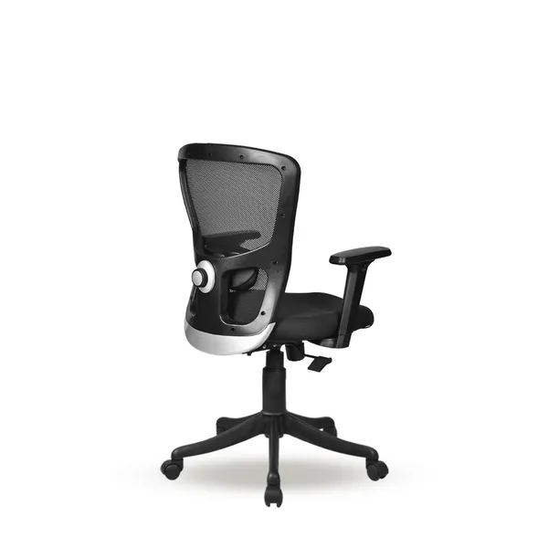 Black_Nylon_Frame_Mesh_Back_Fabric_Seat_Chrome_Base_Swivel_Ergonomic_Chair