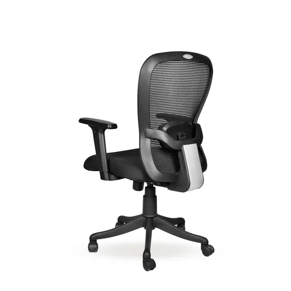 Black_Nylon_Frame_Mesh_Back_Fabric_Seat_Chrome_Base_High-Back_Chair_With_Headrest