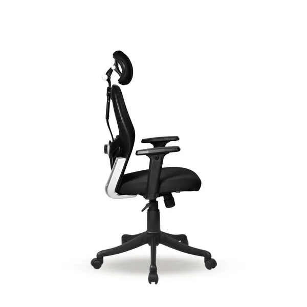 Black_Nylon_Frame_Mesh_Back_Fabric_Seat_Chrome_Base_Ergonomic_Office_Chair