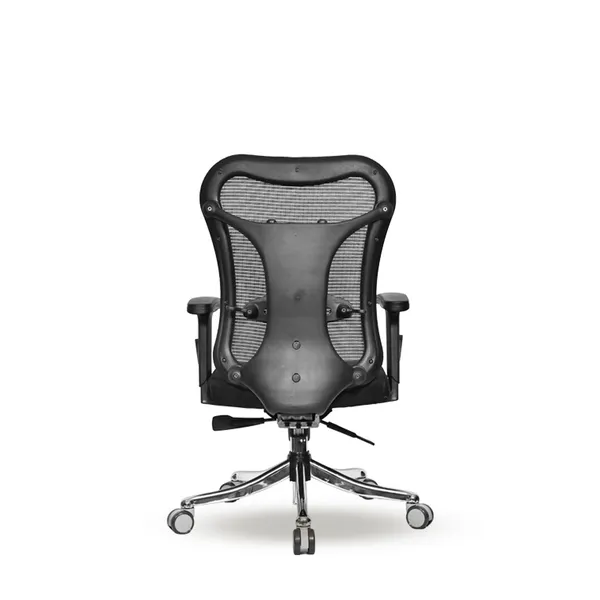 Black_Nylon_Frame_Mesh_Back_Fabric_Seat_Chrome_Base_High-Back_Ergonomic_Chair