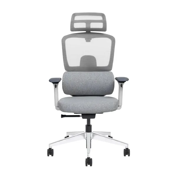 Grey_Nylon_Frame_Mesh_Back_Fabric_Seat_Chrome_Base_High-Back_Chair_With_Headrest
