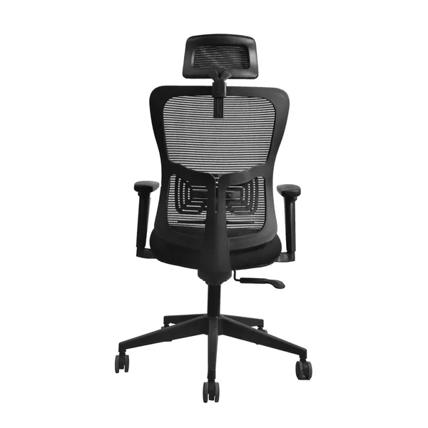 Black_Nylon_Frame_Mesh_Back_Fabric_Seat_Chrome_Base_High-Back_Ergonomic_Chair