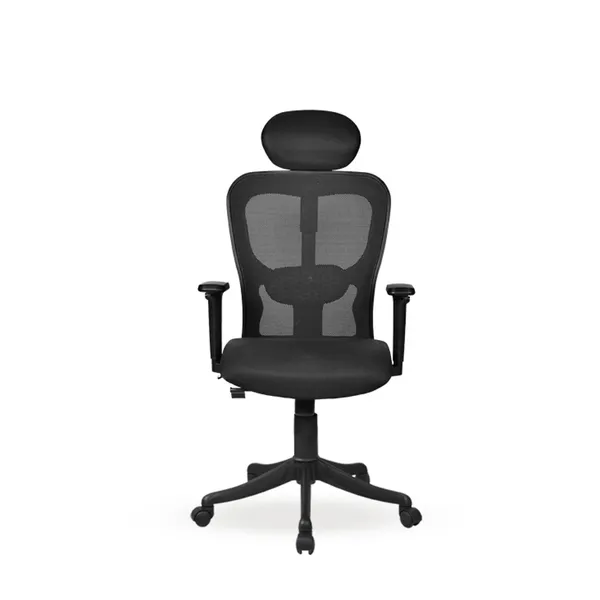 Black_Nylon_Frame_Mesh_Back_Fabric_Seat_Chrome_Base_High-Back_Ergonomic_Chair