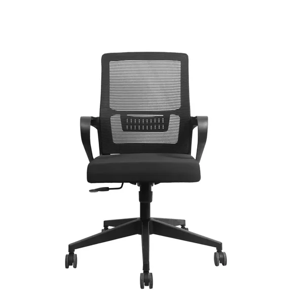 Black_Nylon_Frame_Mesh_Back_Fabric_Seat_Chrome_Base_Ergonomic_Office_Chair