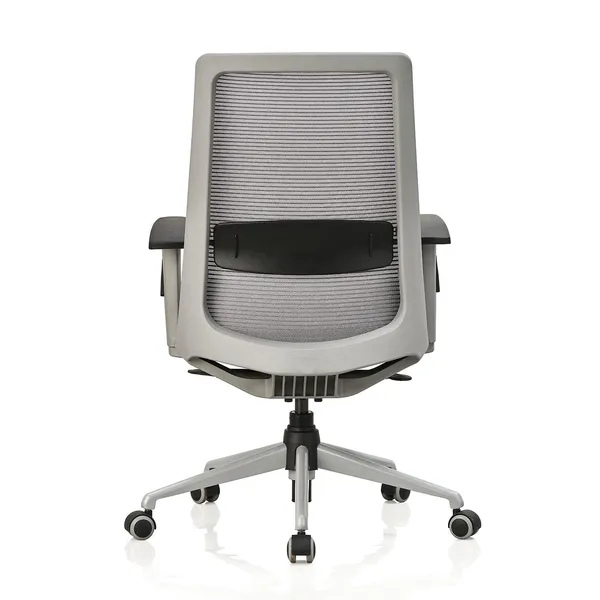 Grey_Nylon_Frame_Mesh_Back_Fabric_Seat_Chrome_Base_High-Back_Ergonomic_Chair