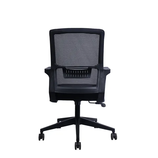 Black_Nylon_Frame_Mesh_Back_Fabric_Seat_Chrome_Base_Ergonomic_Office_Chair