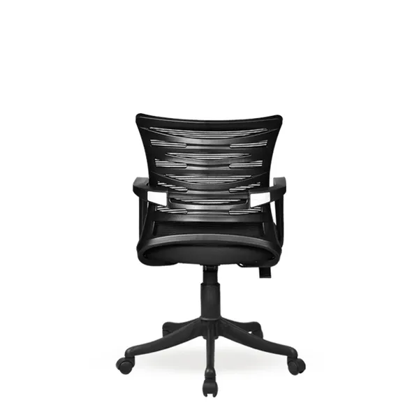 Black_Nylon_Frame_Mesh_Back_Fabric_Seat_Chrome_Base_Ergonomic_Office_Chair