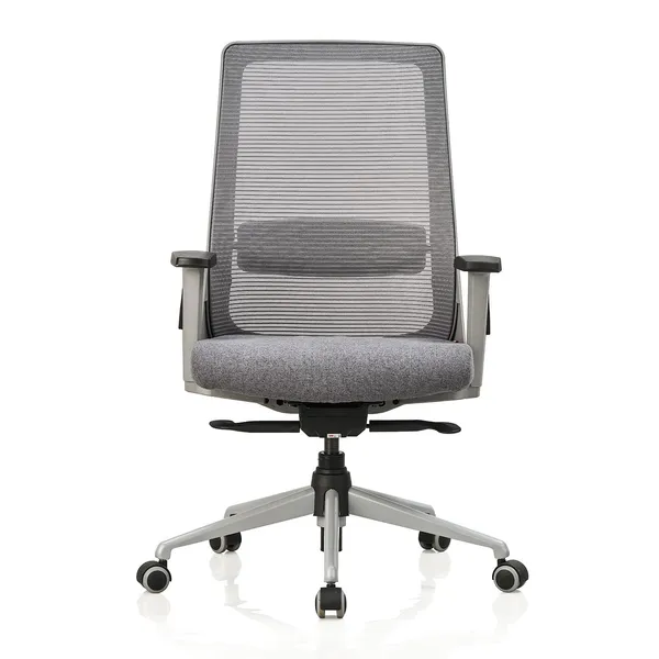 Grey_Nylon_Frame_Mesh_Back_Fabric_Seat_Chrome_Base_High-Back_Ergonomic_Chair