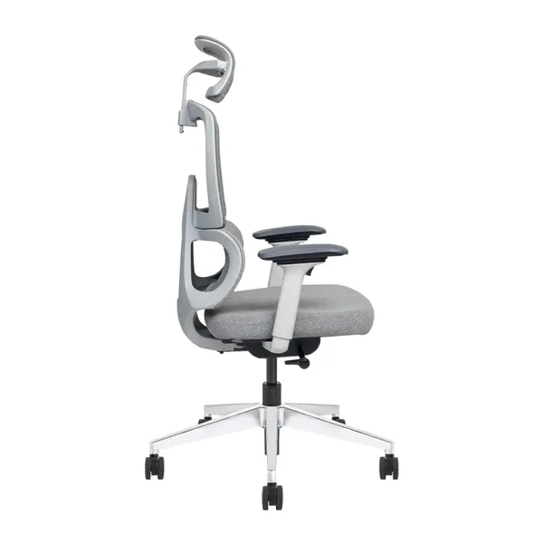 Grey_Nylon_Frame_Mesh_Back_Fabric_Seat_Chrome_Base_High-Back_Chair_With_Headrest