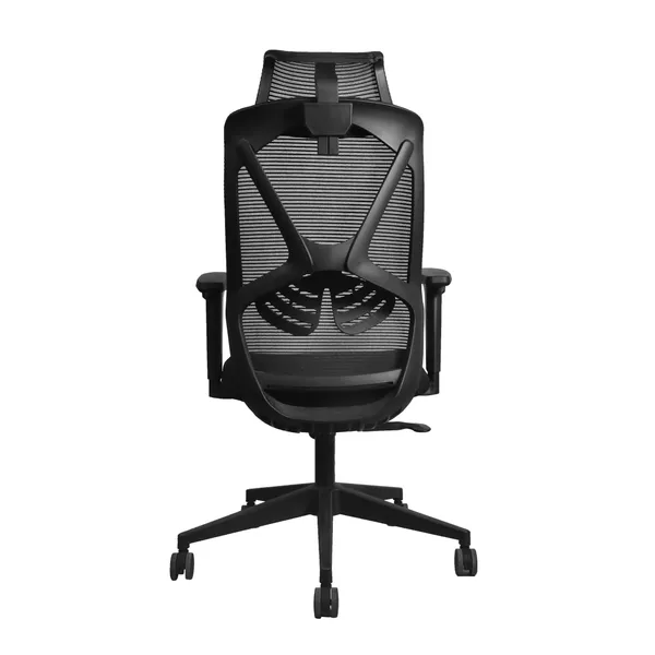 Black_Nylon_Frame_Mesh_Back_Fabric_Seat_Chrome_Base_High-Back_Office_Chair