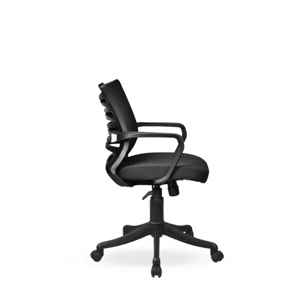 Black_Nylon_Frame_Mesh_Back_Fabric_Seat_Chrome_Base_Ergonomic_Office_Chair