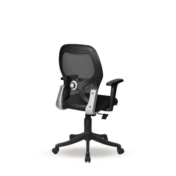 Black_Nylon_Frame_Mesh_Back_Fabric_Seat_Chrome_Base_Ergonomic_Office_Chair