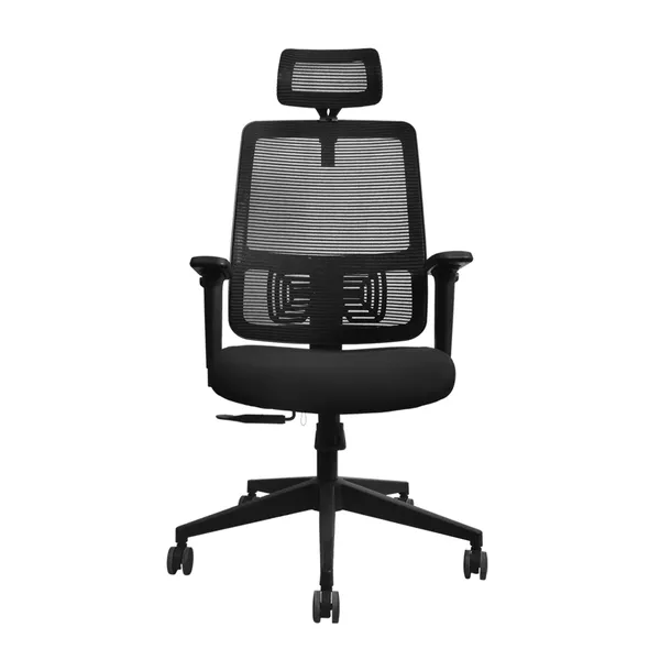 Black_Nylon_Frame_Mesh_Back_Fabric_Seat_Chrome_Base_Adjustable_Office_Chair