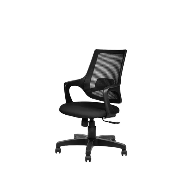 Black_Nylon_Frame_Mesh_Back_Fabric_Seat_Chrome_Base_Ergonomic_Office_Chair