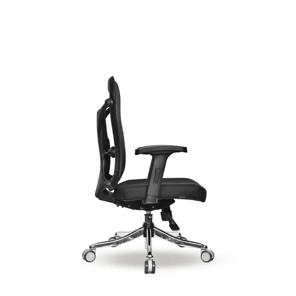 Black_Nylon_Frame_Mesh_Back_Fabric_Seat_Chrome_Base_High-Back_Ergonomic_Chair