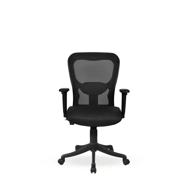 Black_Nylon_Frame_Mesh_Back_Fabric_Seat_Chrome_Base_High-Back_Ergonomic_Chair