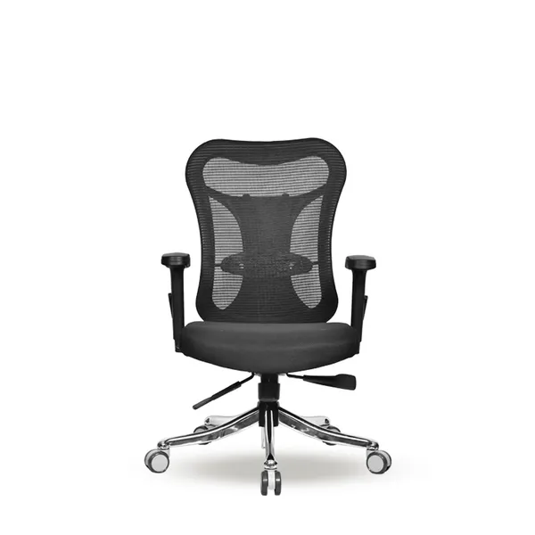 Black_Nylon_Frame_Mesh_Back_Fabric_Seat_Chrome_Base_High-Back_Ergonomic_Chair