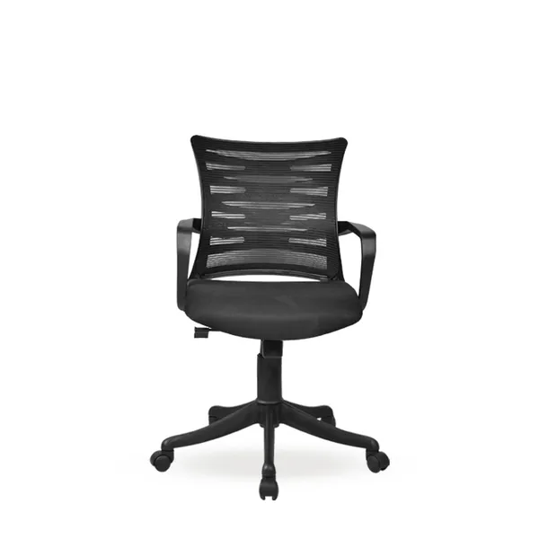 Black_Nylon_Frame_Mesh_Back_Fabric_Seat_Chrome_Base_Ergonomic_Office_Chair