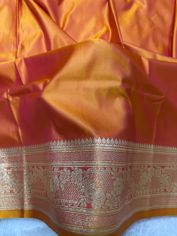 Luxury_Rust_Orange_Plain_Silk_Saree_With_Rich_Banarasi_Border
