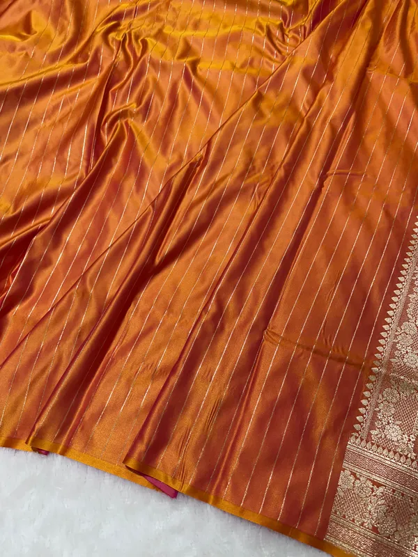 Luxury_Rust_Orange_Plain_Silk_Saree_With_Rich_Banarasi_Border