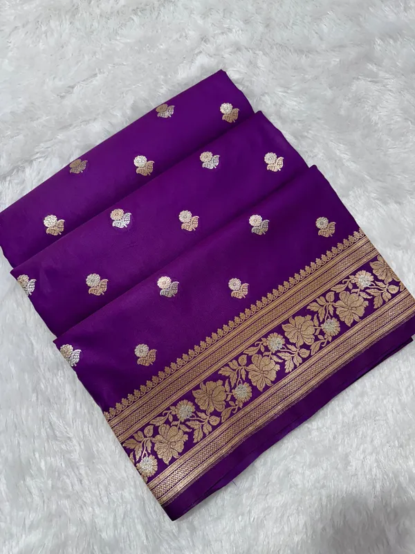 Premium_Royal_Purple_Banarasi_Silk_Saree_With_Elegant_Double_Zari_Buti_Border_Nbsp