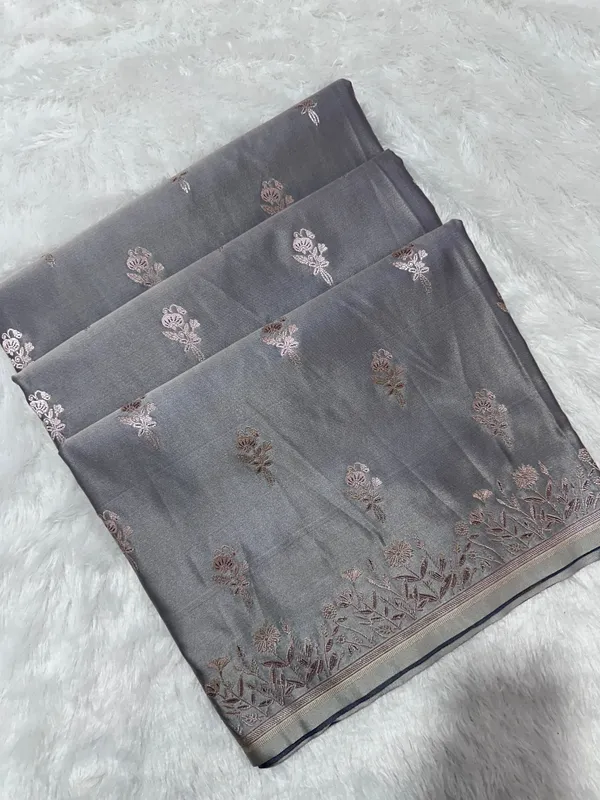 Moonstone_Grey_Banarasi_Saree