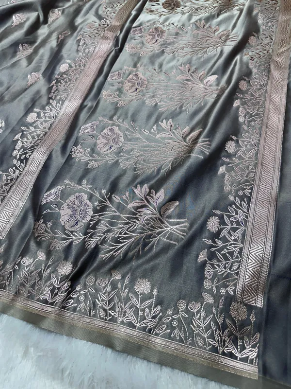 Moonstone_Grey_Banarasi_Saree