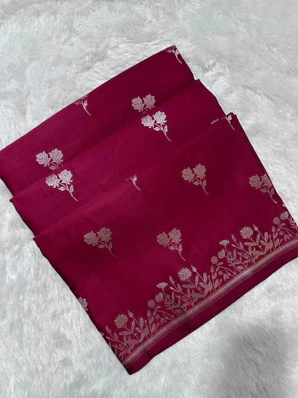 Royal_Berry_Pink_Banarasi_Silk_Saree
