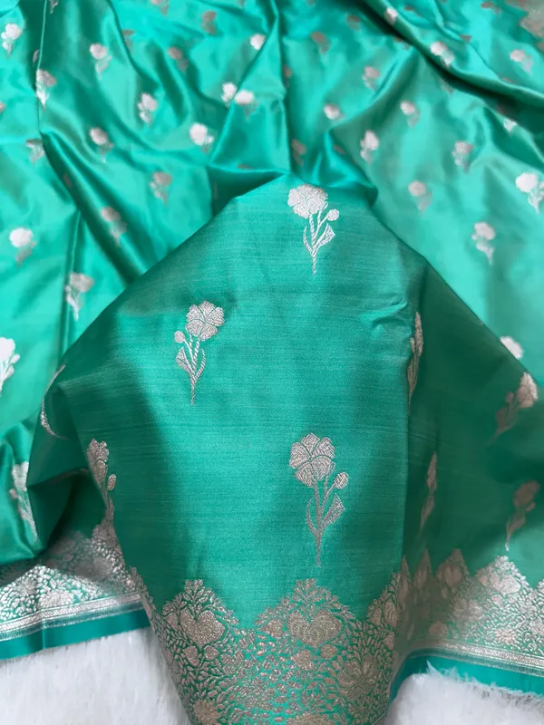 Royal_Aqua_Teal_Banarasi_Silk_Saree
