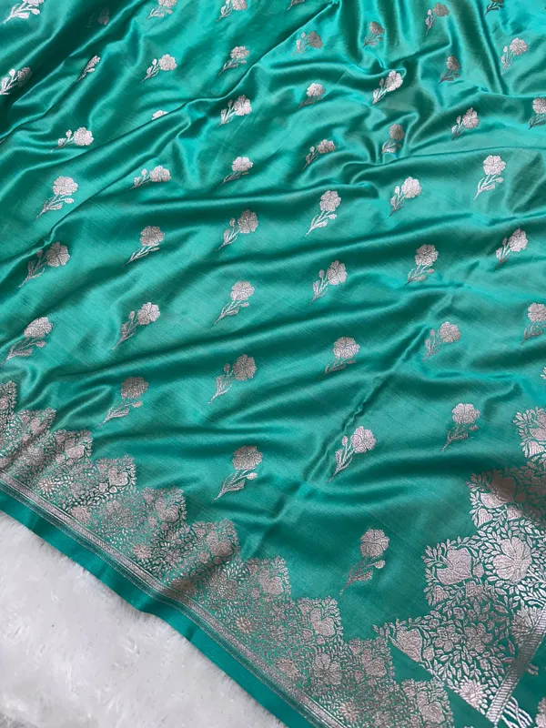Royal_Aqua_Teal_Banarasi_Silk_Saree