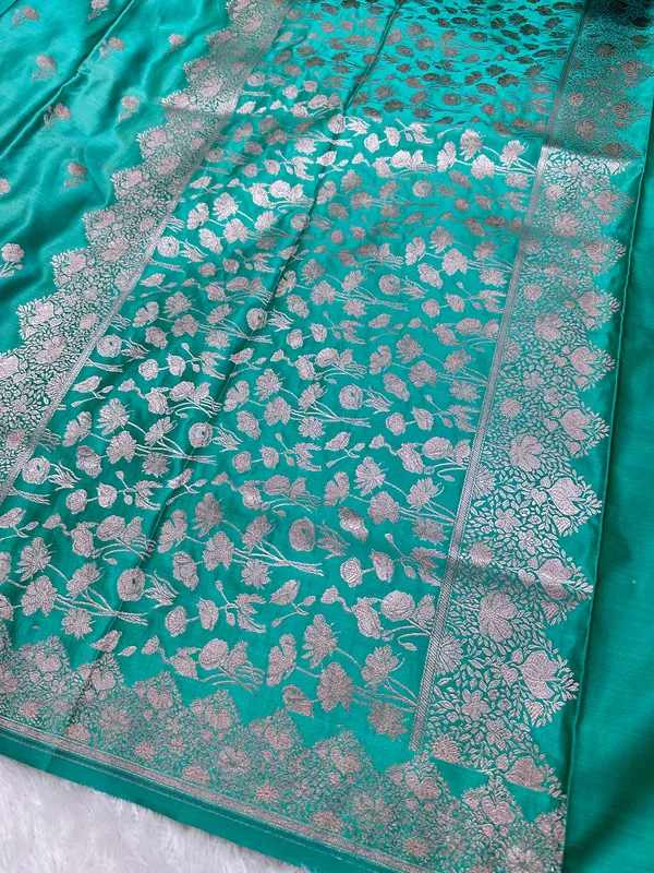 Royal_Aqua_Teal_Banarasi_Silk_Saree
