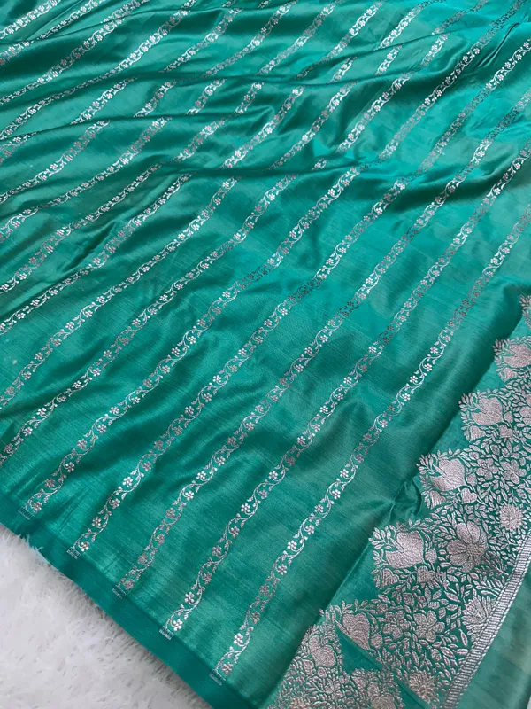 Royal_Aqua_Teal_Banarasi_Silk_Saree