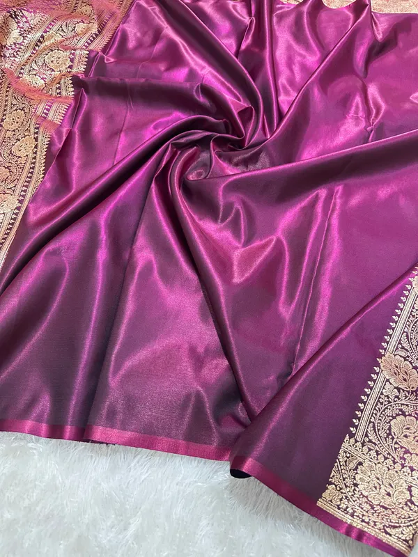 Royal_Deep_Purple_Satin_Silk_Banarasi_Saree_With_Ornate_Floral_Vine_Border_And_Full_Jaal_Body_Work