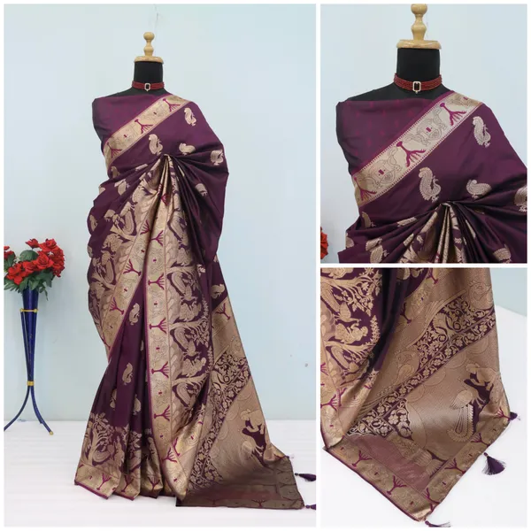 Bit_Black_Banarasi_Silk_Saree_with_Rich_Zari_Woven_Border_&_Pallu
