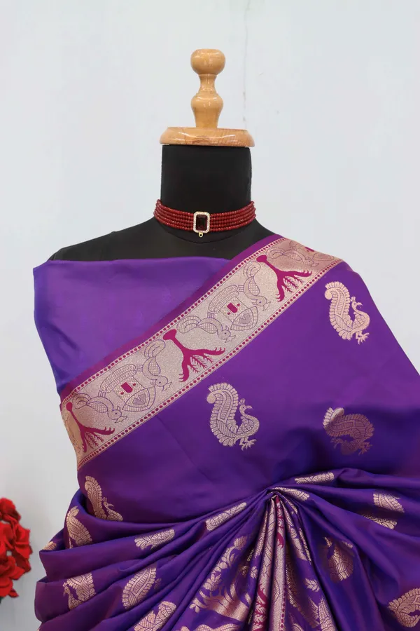 Bit_BlueSoft_Banarasi_Silk_Saree_with_Rich_Zari_Woven_Border_&_Pallu
