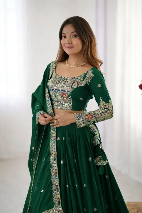Elegant_Embroidered_Sequence_Designer_Lahenga_Choli_With_Dupatta