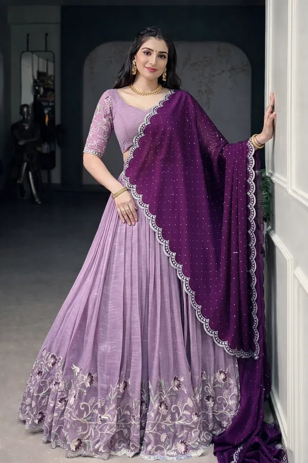 Elegant_Embroidered_Sequence_Designer_Lahenga_Choli_With_Dupatta