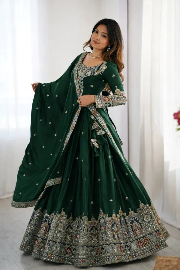 Elegant_Embroidered_Sequence_Designer_Lahenga_Choli_With_Dupatta