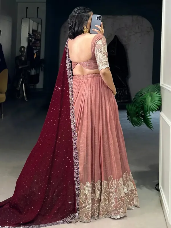 Elegant_Embroidered_Sequence_Designer_Lahenga_Choli_With_Dupatta