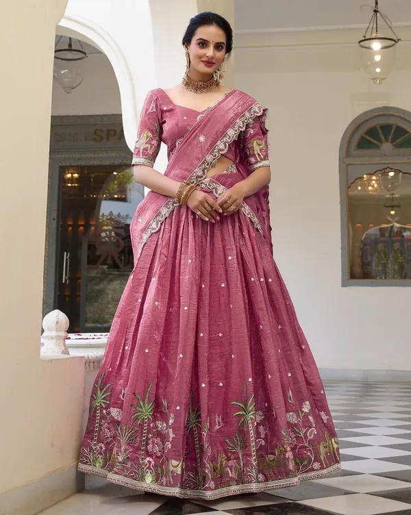 Elegant_Embroidered_Sequence_Designer_Lahenga_Choli_With_Dupatta