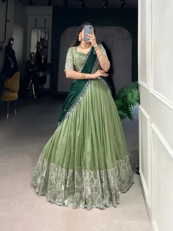 Elegant_Embroidered_Sequence_Designer_Lahenga_Choli_With_Dupatta
