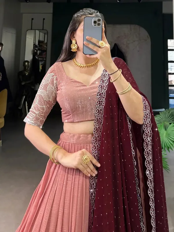 Elegant_Embroidered_Sequence_Designer_Lahenga_Choli_With_Dupatta