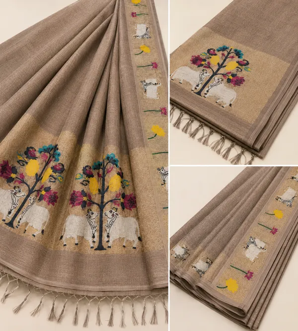 Muga_Cotton_Printed_Saree_with_Floral_&_Traditional_Motif_Border