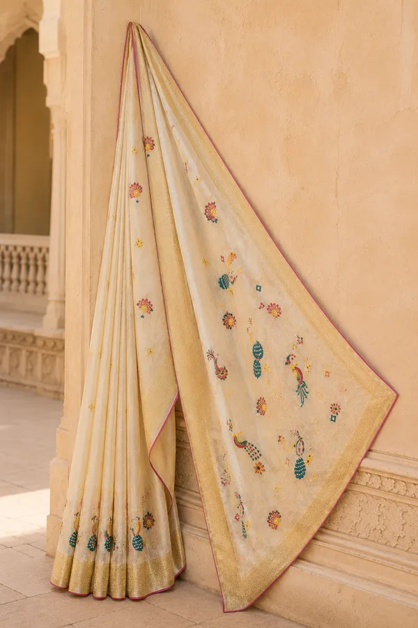 Premium_Off_White_Peacock_Motif_Cotton_Saree_⭐