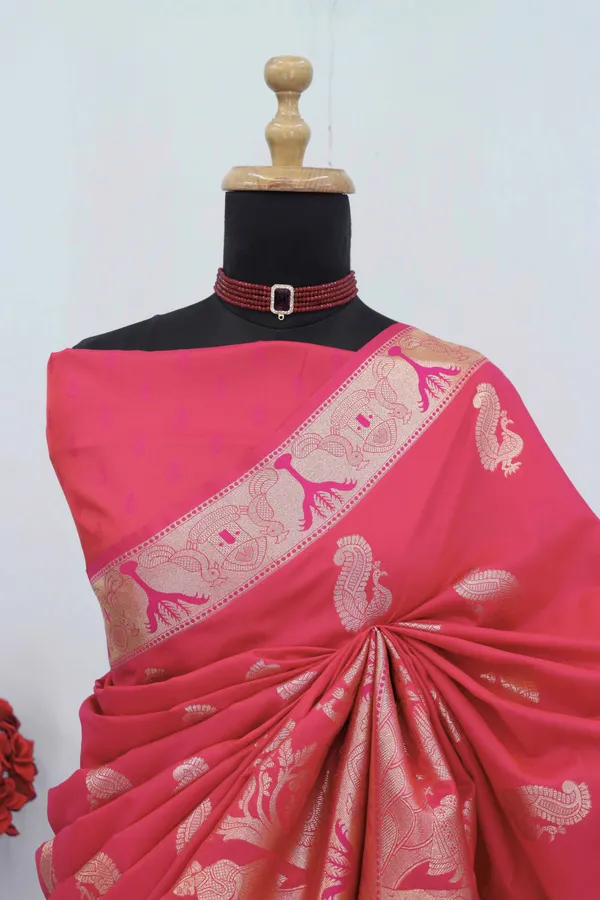 Rani_Pink_Soft_Banarasi_Silk_Saree_with_Rich_Zari_Woven_Border_&_Pallu
