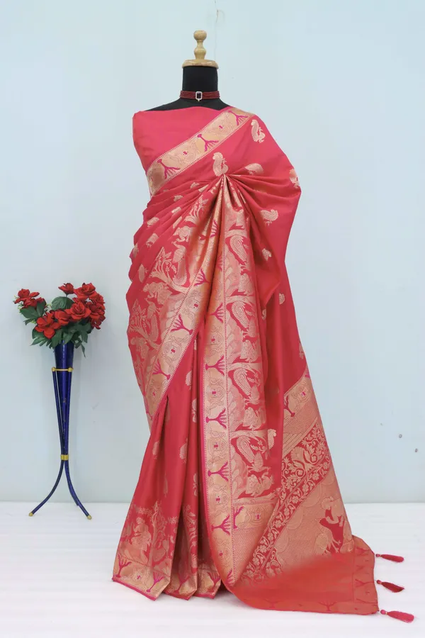 Rani_Pink_Soft_Banarasi_Silk_Saree_with_Rich_Zari_Woven_Border_&_Pallu