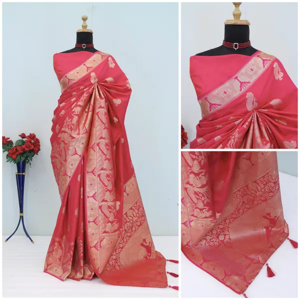 Rani_Pink_Soft_Banarasi_Silk_Saree_with_Rich_Zari_Woven_Border_&_Pallu