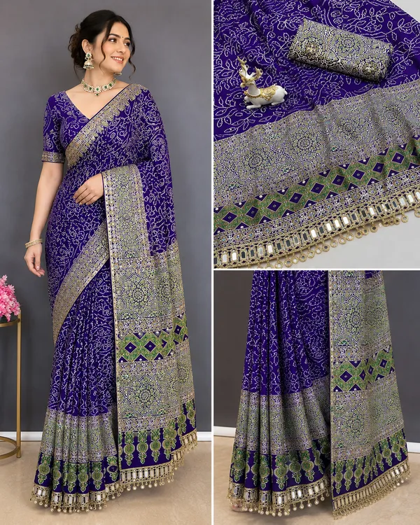 Royal_Amethyst_Ajrakh_Printed_Designer_Saree_⭐